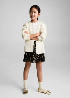 Dzieci MANGO Swetry I Kardigany*Kardigan metaliczne elementy