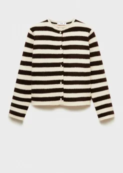MANGO Kurtki|Swetry I Kardigany*Kardigan w paski na guziki