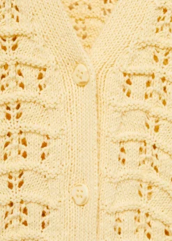 Dzieci MANGO Swetry I Kardigany*Kardigan z ażurowej dzianiny