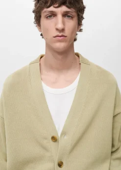 MANGO Kardigany I Swetry*Kardigan z bawełnianej dzianiny z guzikami