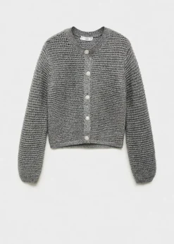 MANGO Kurtki|Swetry I Kardigany*Kardigan z dzianiny lureksowej na guziki