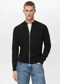 MANGO Kardigany I Swetry*Kardigan z dzianiny na zamek