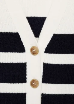 MANGO Swetry I Kardigany*Kardigan z dzianiny w paski