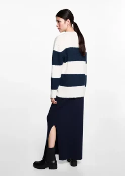 MANGO Swetry I Kardigany*Kardigan z dzianiny w paski