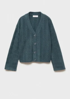 Dzieci MANGO Swetry I Kardigany*Kardigan z dzianiny w paski