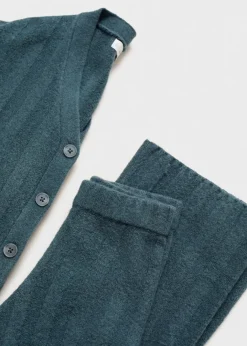 Dzieci MANGO Swetry I Kardigany*Kardigan z dzianiny w paski