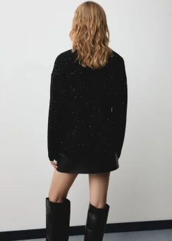 MANGO Kurtki|Swetry I Kardigany*Kardigan z dzianiny z błyszczącymi aplikacjami