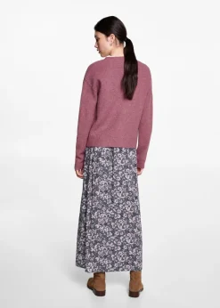 MANGO Swetry I Kardigany*Kardigan z dzianiny z dekoltem w szpic