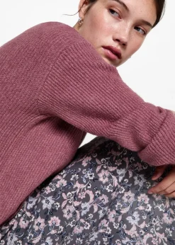 MANGO Swetry I Kardigany*Kardigan z dzianiny z dekoltem w szpic