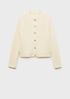 MANGO Kurtki|Swetry I Kardigany*Kardigan z dzianiny z ozdobnymi guzikami