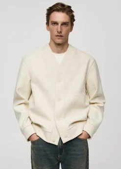 MANGO Kardigany I Swetry*Kardigan z flaneli relaxed fit