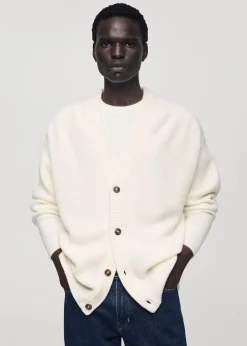 MANGO Kardigany I Swetry*Kardigan z grubej dzianiny relaxed fit