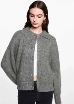 MANGO Swetry I Kardigany*Kardigan z kołnierzykiem polo