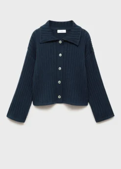 Dzieci MANGO Swetry I Kardigany*Kardigan z kołnierzykiem polo