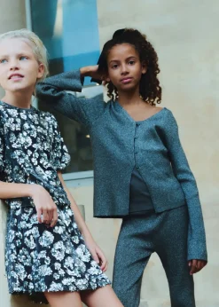 Dzieci MANGO Swetry I Kardigany*Kardigan z lureksu