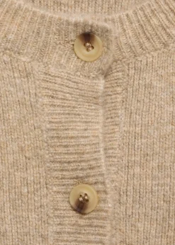 MANGO Kurtki|Swetry I Kardigany*Kardigan z prążkowanej dzianiny na guziki
