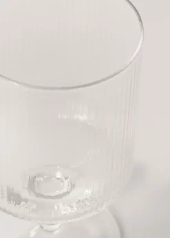 MANGO Szklanki I Kieliszki*Kieliszek ze szkła z fakturą w linie