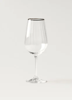 MANGO Szklanki I Kieliszki*Kieliszek ze szkła z fakturą w paski