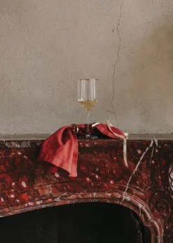 MANGO Szklanki I Kieliszki*Kieliszek ze szkła ze złotą obwódką