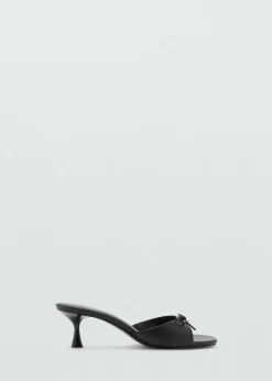 MANGO Buty*Klapki na obcasie z wiązaniem