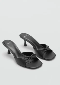 MANGO Buty*Klapki na obcasie z wiązaniem