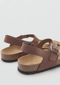 MANGO Skóra|Buty*Klapki skórzane z paskami