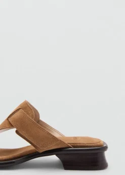 MANGO Buty|Akcesoria Skórzane*Klapki z dwoiny