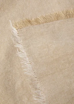 MANGO Koce|Koce*Koc z 100% lnu z frędzlami