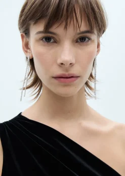 MANGO Biżuteria*Kolczyki nitka z kryształkami