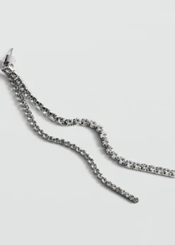 MANGO Biżuteria*Kolczyki nitka z kryształkami