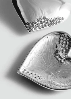 MANGO Biżuteria*Kolczyki serca ze strasem