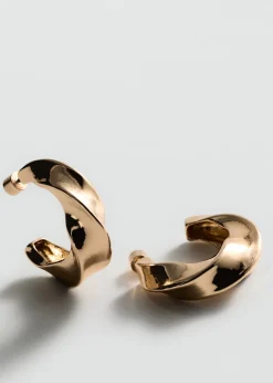 MANGO Biżuteria*Kolczyki skręcone koła