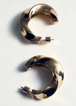 MANGO Biżuteria*Kolczyki skręcone koła