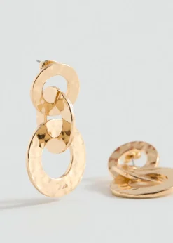 MANGO Biżuteria*Kolczyki splecione koła