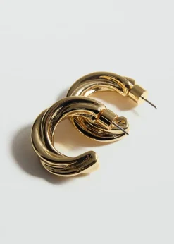 MANGO Biżuteria*Kolczyki splecione koła