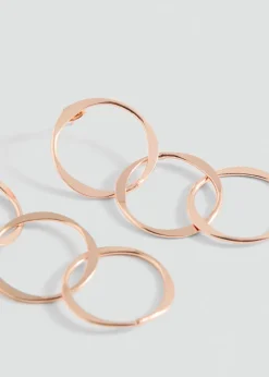 MANGO Biżuteria*Kolczyki splecione koła