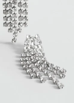 MANGO Biżuteria*Kolczyki wiszące z fasetowanych kryształków