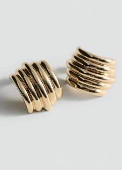 MANGO Biżuteria*Kolczyki wypukłe koła