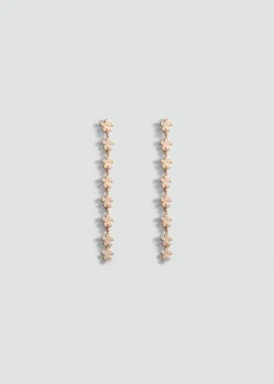 MANGO Biżuteria*Kolczyki z kwiatową przywieszką