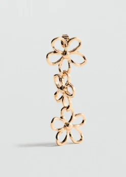 MANGO Biżuteria*Kolczyki z kwiatową przywieszką