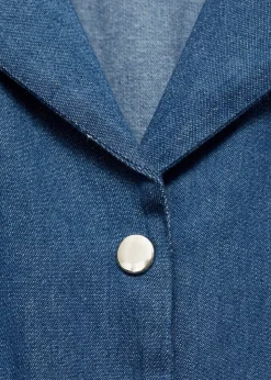 MANGO Sukienki I Kombinezony*Kombinezon dżinsowy z krótkim rękawem