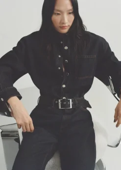 MANGO Sukienki I Kombinezony*Kombinezon dżinsowy z paskiem