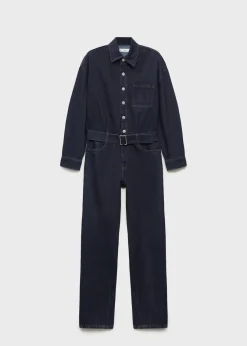 MANGO Sukienki I Kombinezony*Kombinezon dżinsowy z paskiem