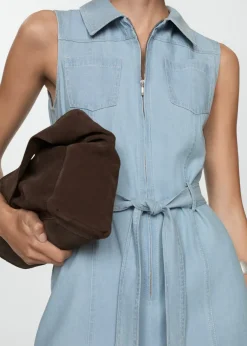 MANGO Sukienki I Kombinezony*Kombinezon dżinsowy z paskiem