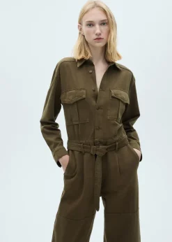 MANGO Sukienki I Kombinezony*Kombinezon dżinsowy z paskiem