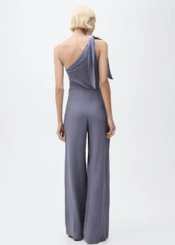 MANGO Sukienki I Kombinezony*Kombinezon satynowy o asymetrycznym kroju