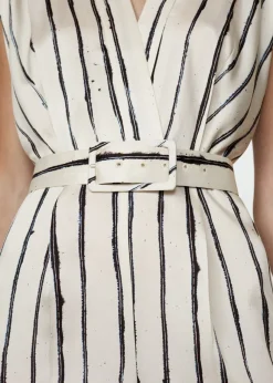 MANGO Sukienki I Kombinezony*Kombinezon satynowy w paski
