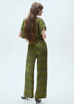 MANGO Sukienki I Kombinezony*Kombinezon satynowy ze wzorem