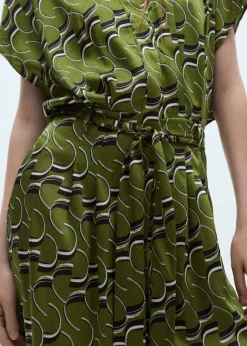 MANGO Sukienki I Kombinezony*Kombinezon satynowy ze wzorem