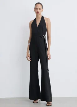 MANGO Sukienki I Kombinezony*Kombinezon z dekoltem halter i paskiem